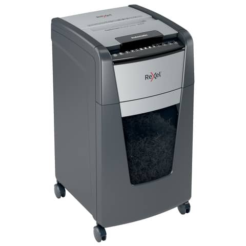 Distruggidocumenti uso frequente Optimum AutoFeed+ 300X EU Rexel P-4 60 L taglio a frammenti 4x26 mm - nero - 2020300XEU
